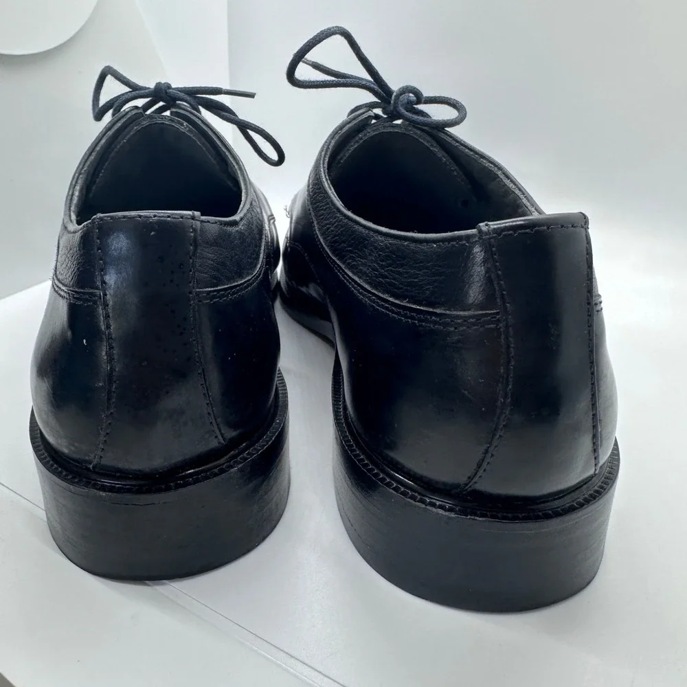 Men's‎ Florsheim Black Leather Lace Up Dress Shoes 18148-01 Size 10 D